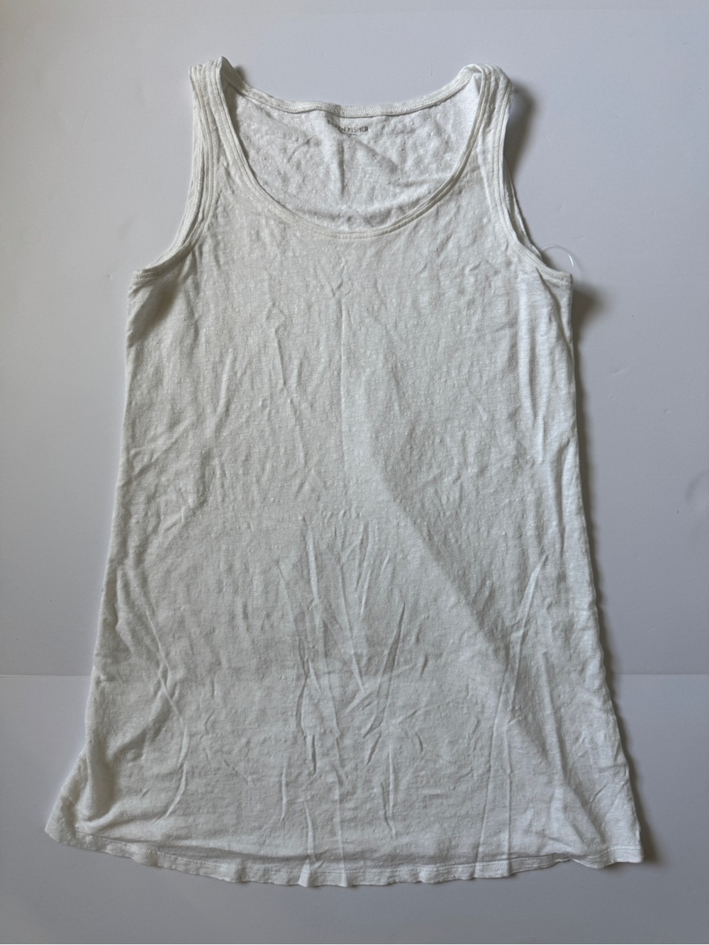 Eileen Fisher Organic Linen Scoop Neck Tank – Size XS (NWOT) - Picture 2 of 7